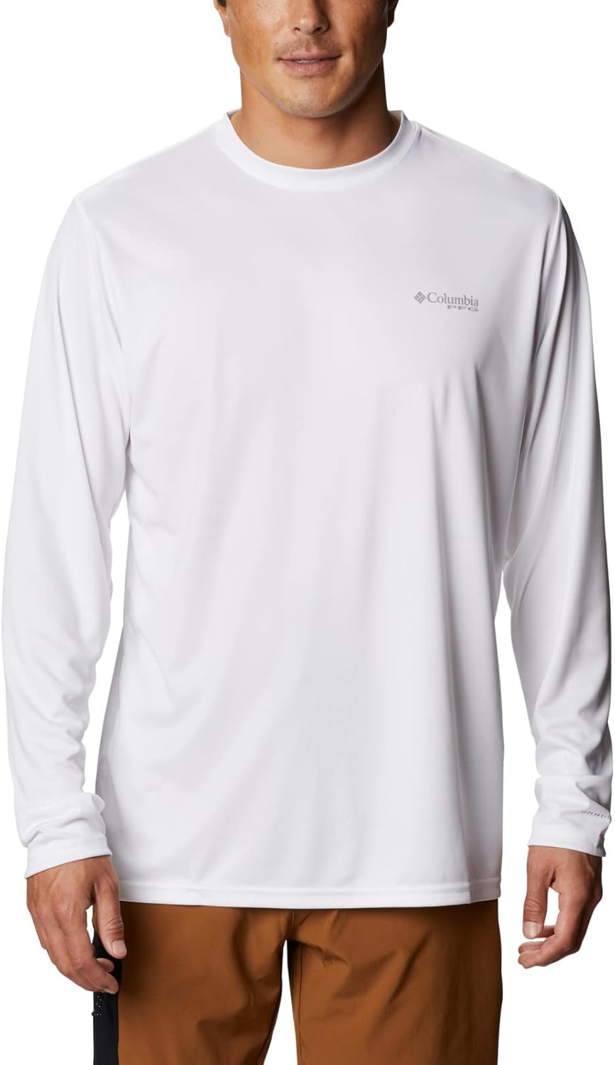 

Columbia мужская футболка с длинным рукавом Terminal Tackle PFG Global Compass, White/Collegiate Navy