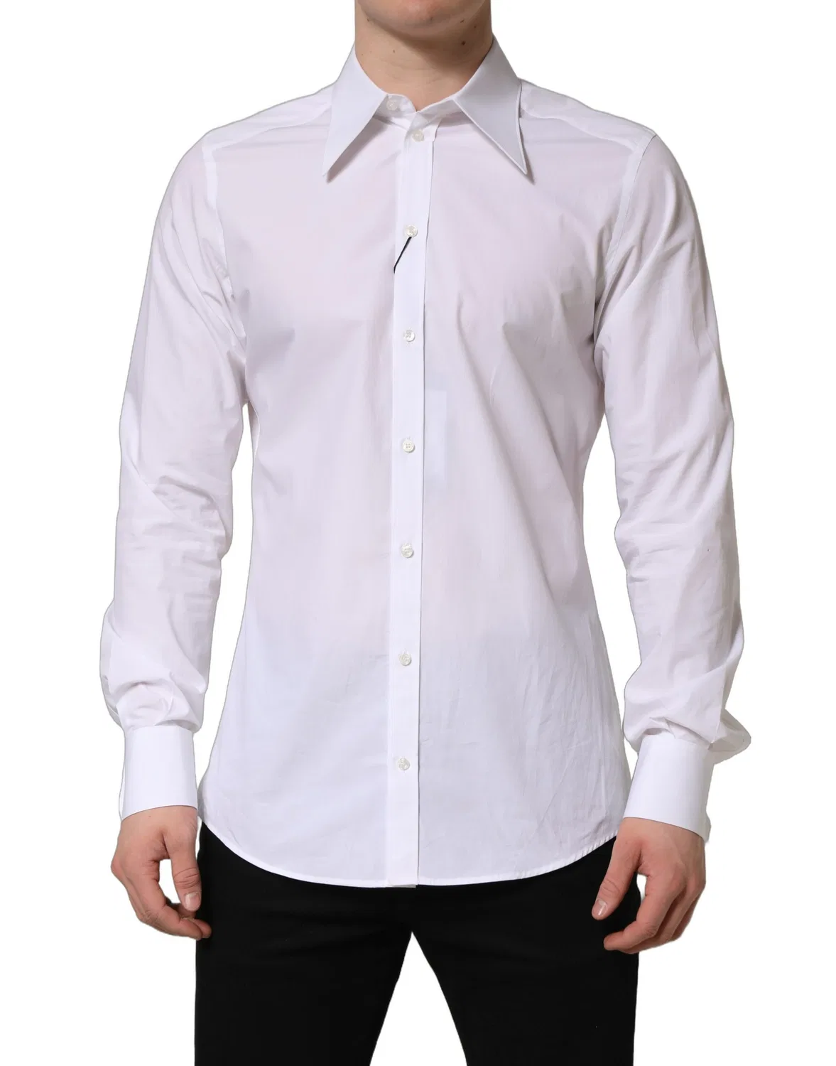 Мужская рубашка классическая с длинным рукавом MARTINI Dolce & Gabbana, White — фото 4