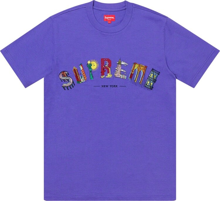 

Футболка Supreme City Arc Tee 'Purple', фиолетовый