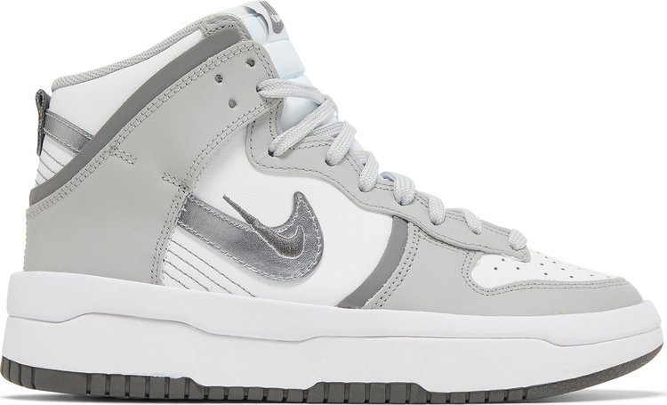 Кроссовки Nike Wmns Dunk High Up 'Light Smoke Grey', белый - фото