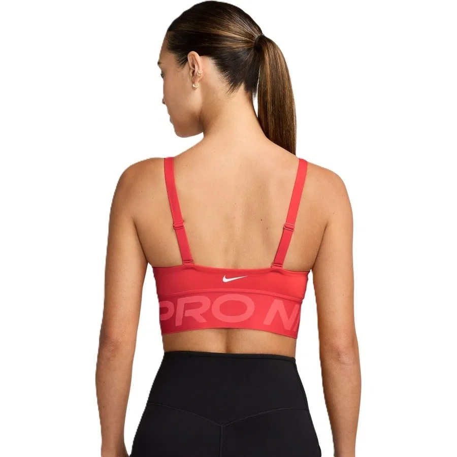 Спортивный бюстгальтер с V-образным вырезом Pro Indy Plunge-Support Bra Nike, Темно-синий — фото 2