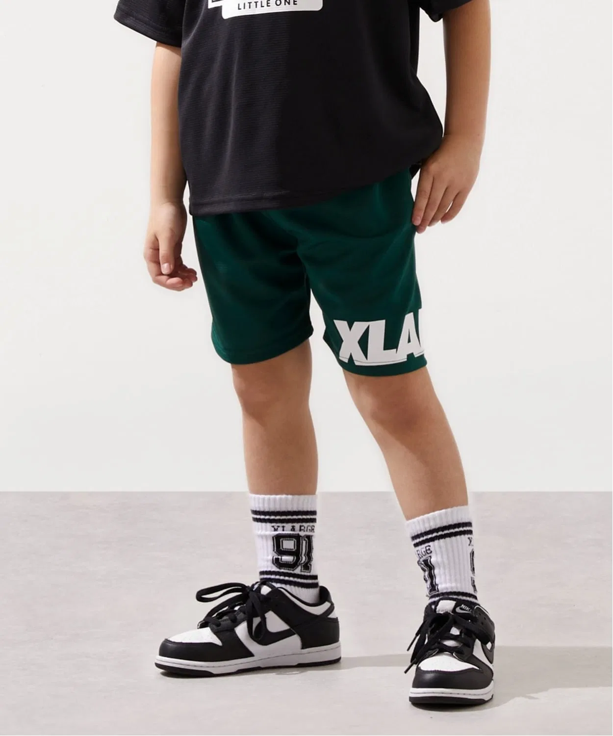 Детские шорты с принтом и логотипом XLARGE KIDS, Зеленый