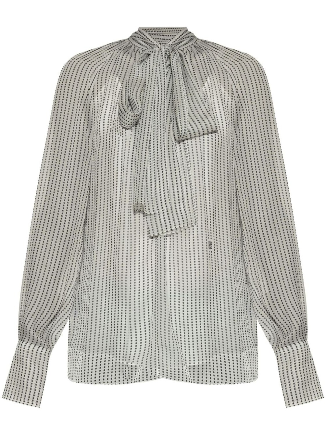 

Givenchy шелковая блузка с завязками и сборками, белый
