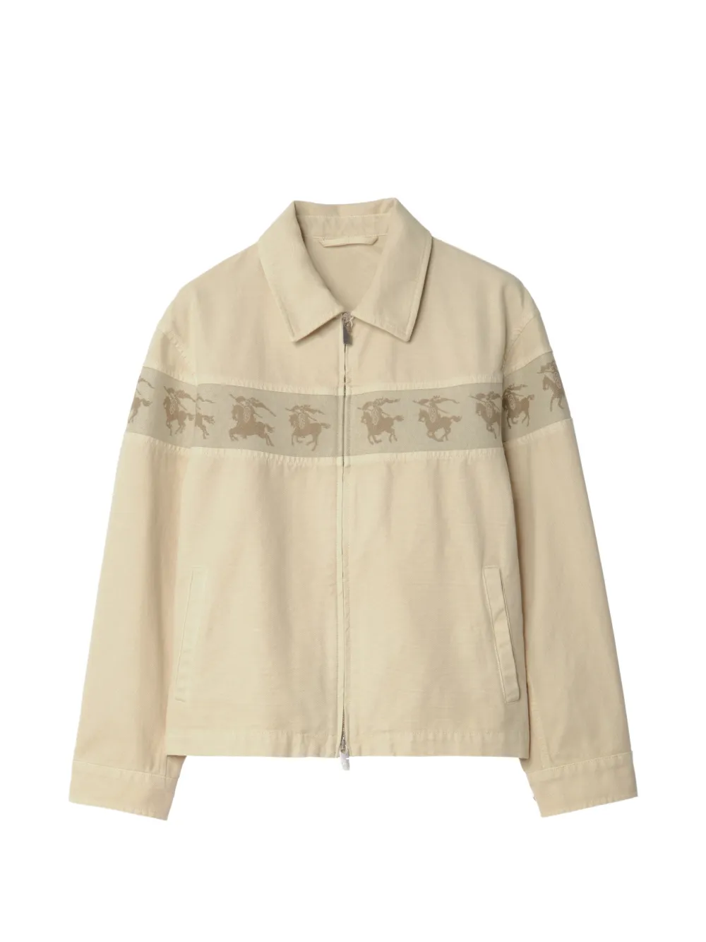 

Куртка с вставками и мотивом "Всадник-рыцарь" Burberry, бежевый
