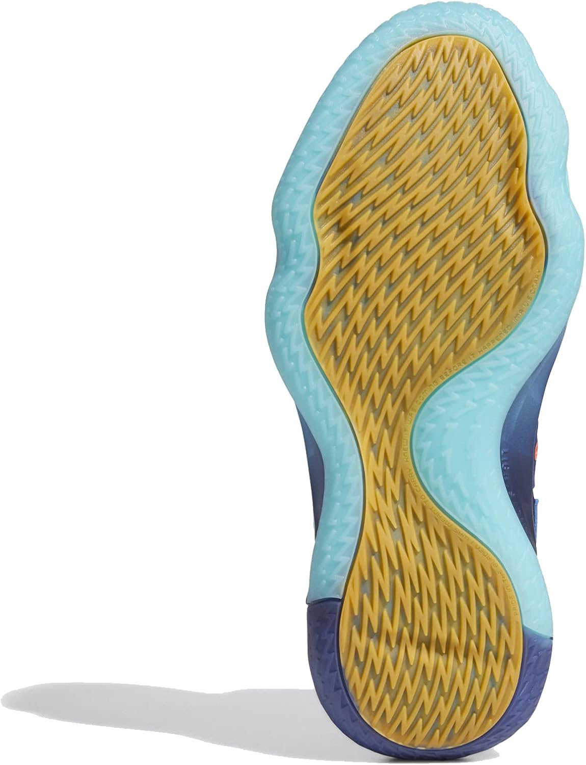 Женские кроссовки Adidas Dame 7, синий/золотой/темно-синий/ярко-синий — фото 3