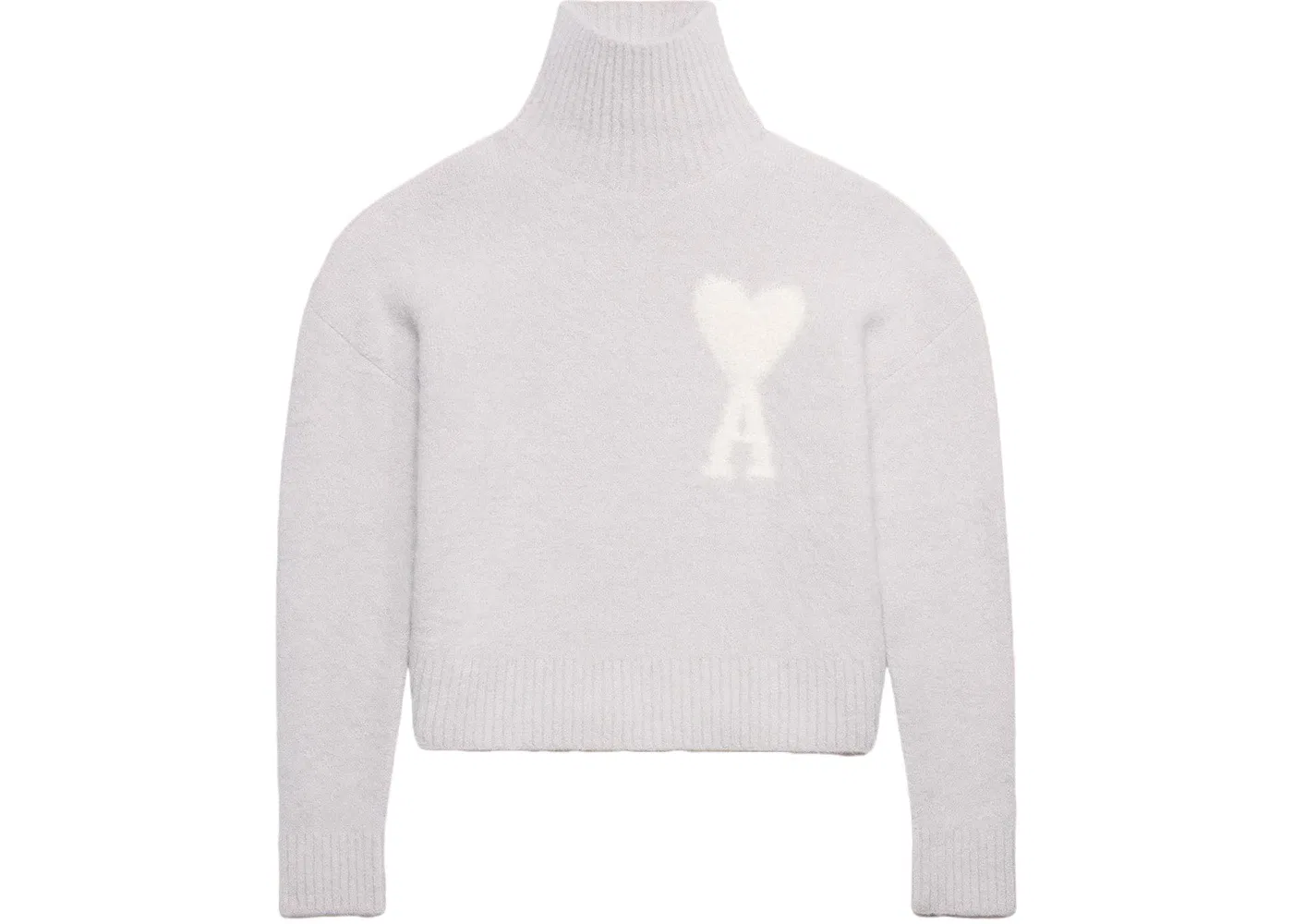 Мужской свитер с принтом Ami Paris Sweater, Earl Grey/Ivory