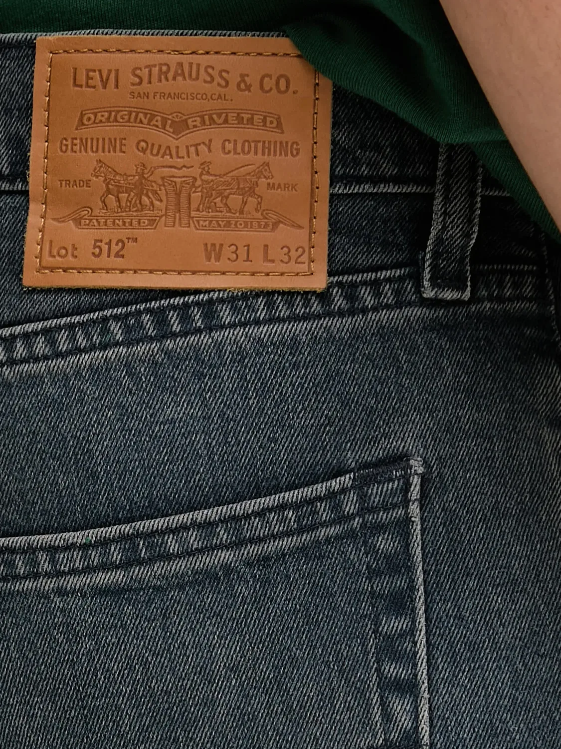 Джинсы с кнопкой Levi's, синий — фото 2