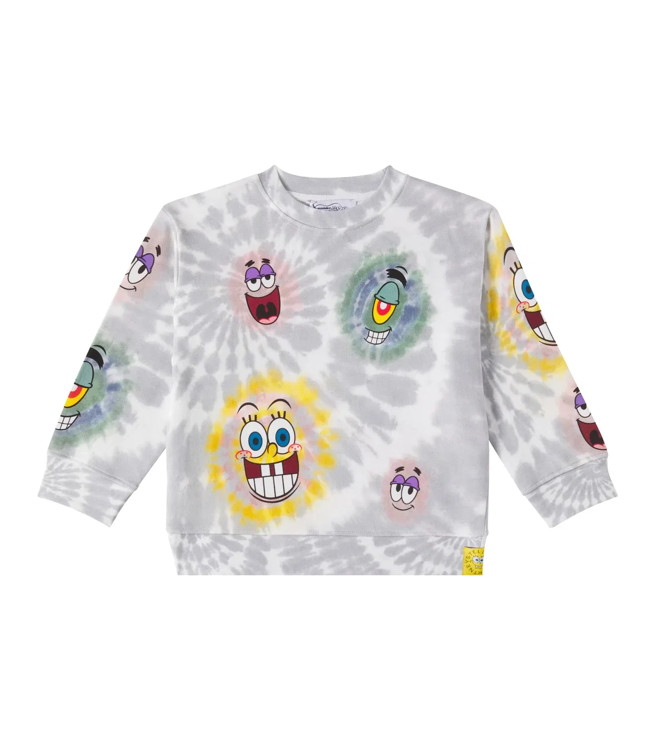 Джемпер хлопковый с принтом Stella Mccartney Kids, серый