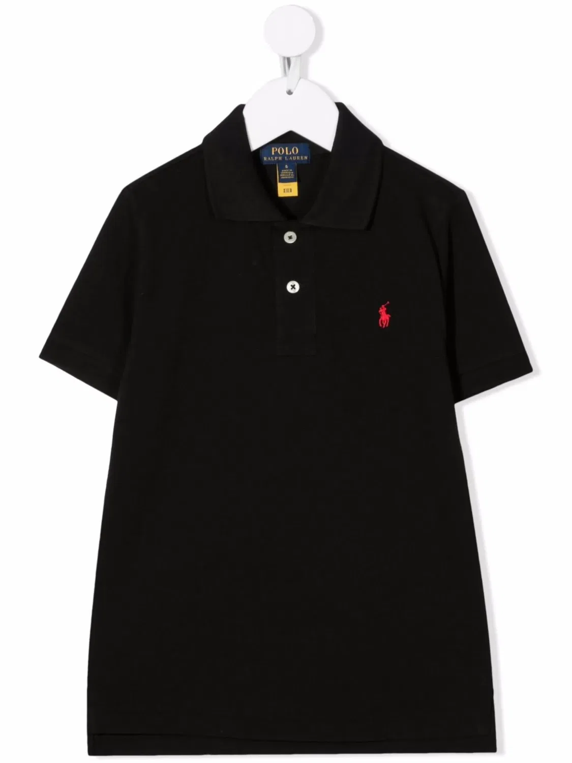 Polo Ralph Lauren Черное поло с вышитым логотипом
