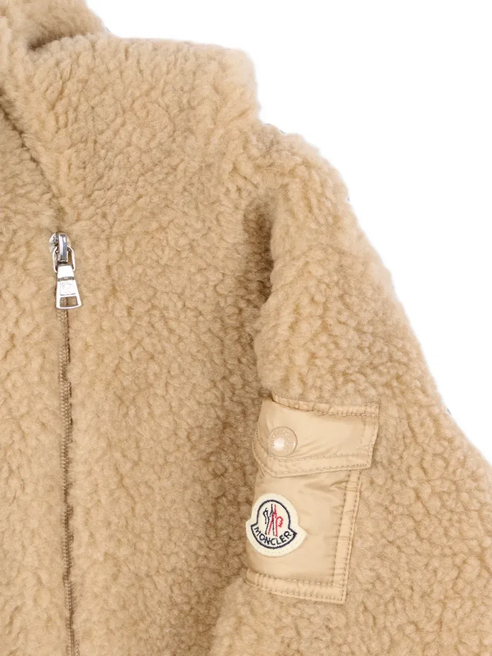 Хлопковый набор Тедди Moncler Enfant, бежевый — фото 3