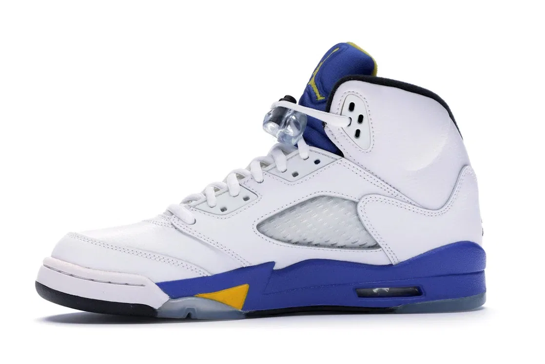 Детские кроссовки Lifestyle Jordan 5 Retro Jordan, White/Varsity Mz-Varsityy Royal-Black — фото 3