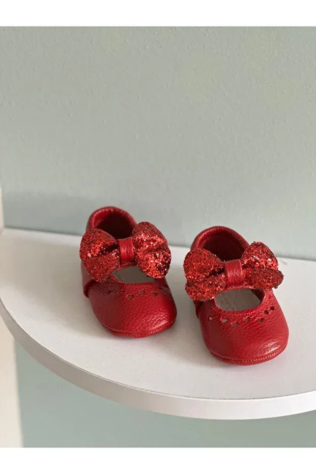 Детские мокасины для мальчиков без каблука Li Puna, Red — фото 3