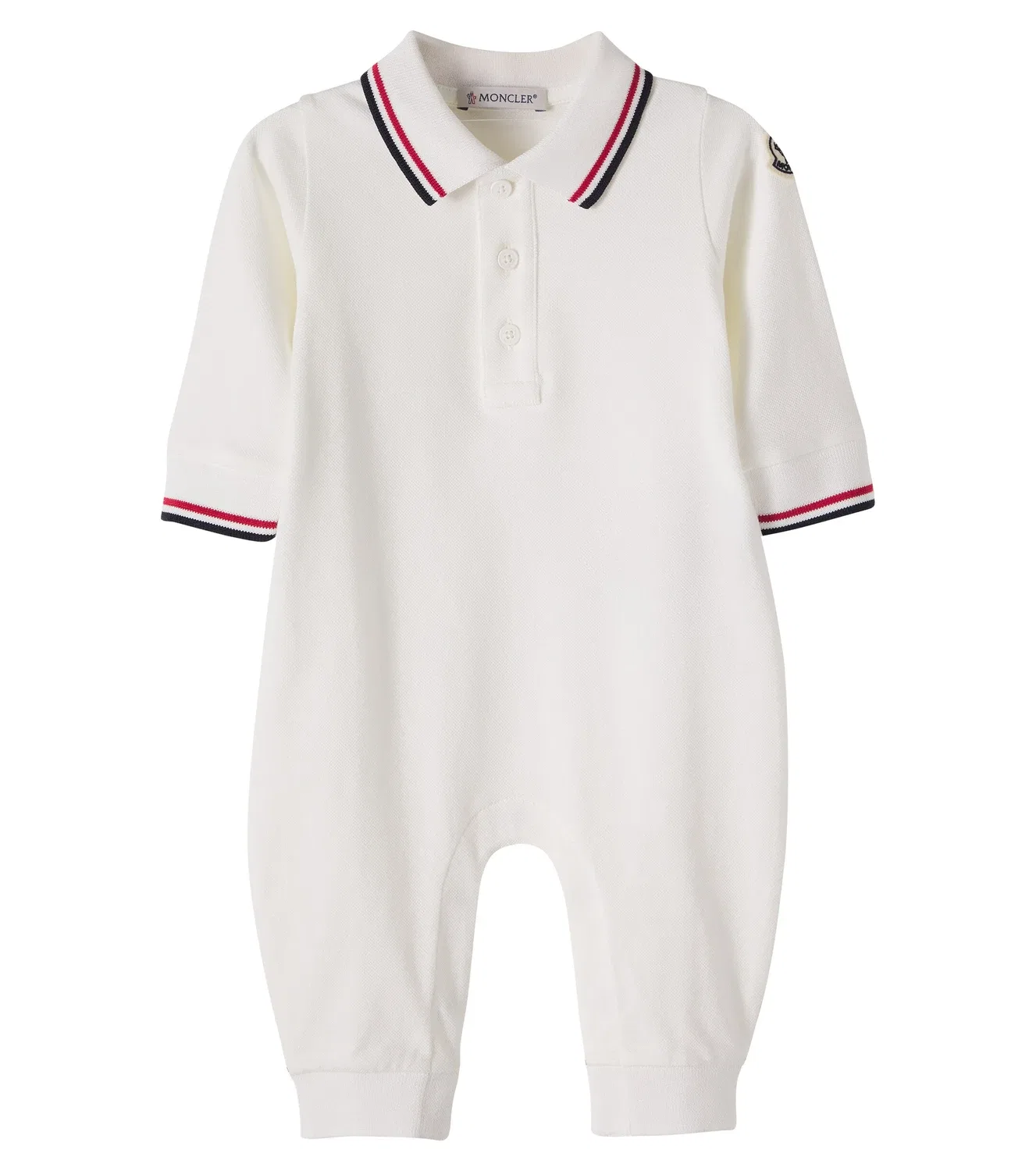 Комбинезон хлопковый Moncler Enfant, белый
