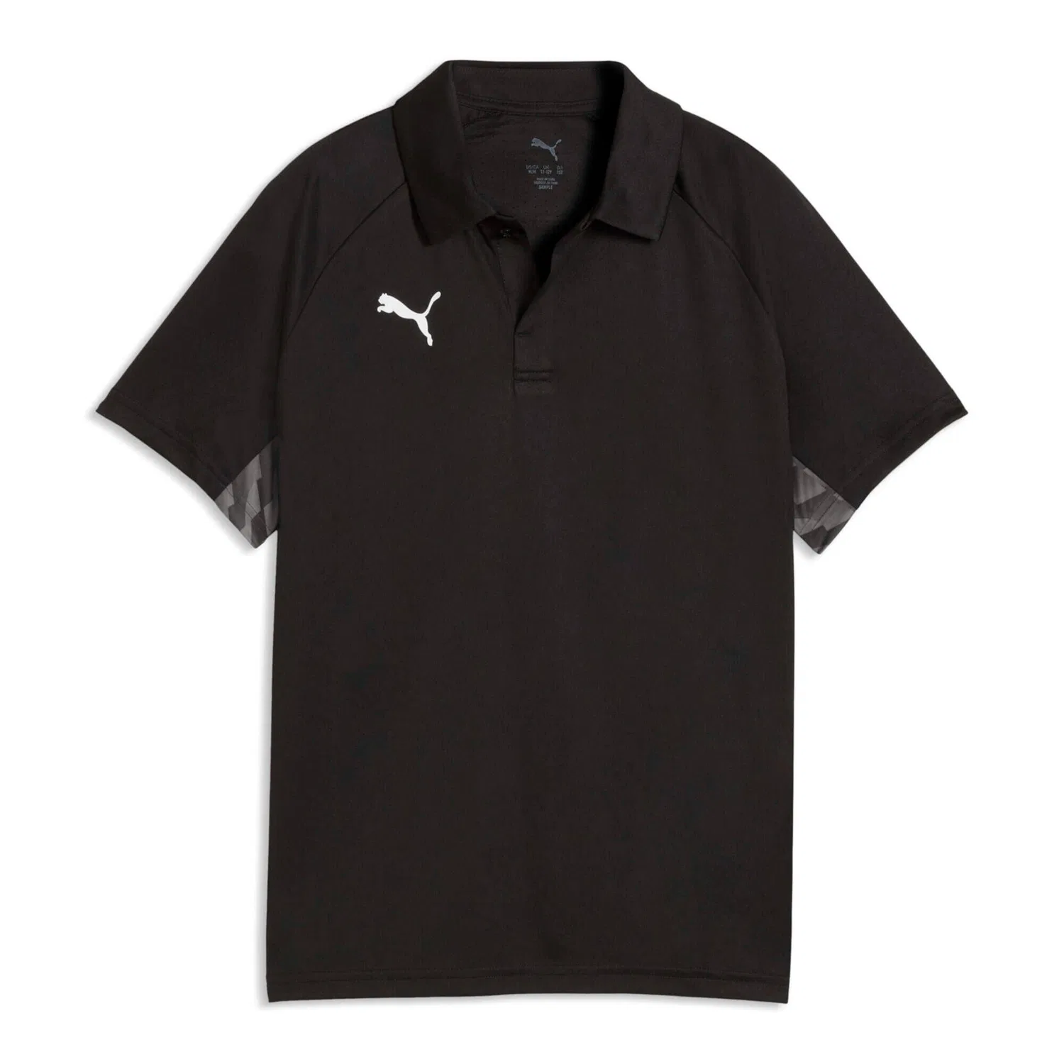 Детское поло с длинным рукавом teamLIGA26 Sideline Polo Jr Puma, Schwarz Weiss Schwarz