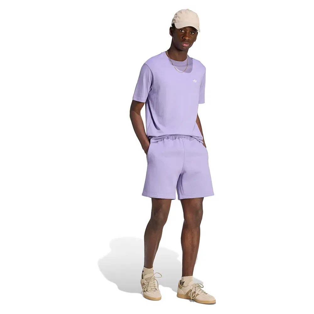 Шорты флисовые Trefoil Essentials Adidas Originals, фиолетовый — фото 4