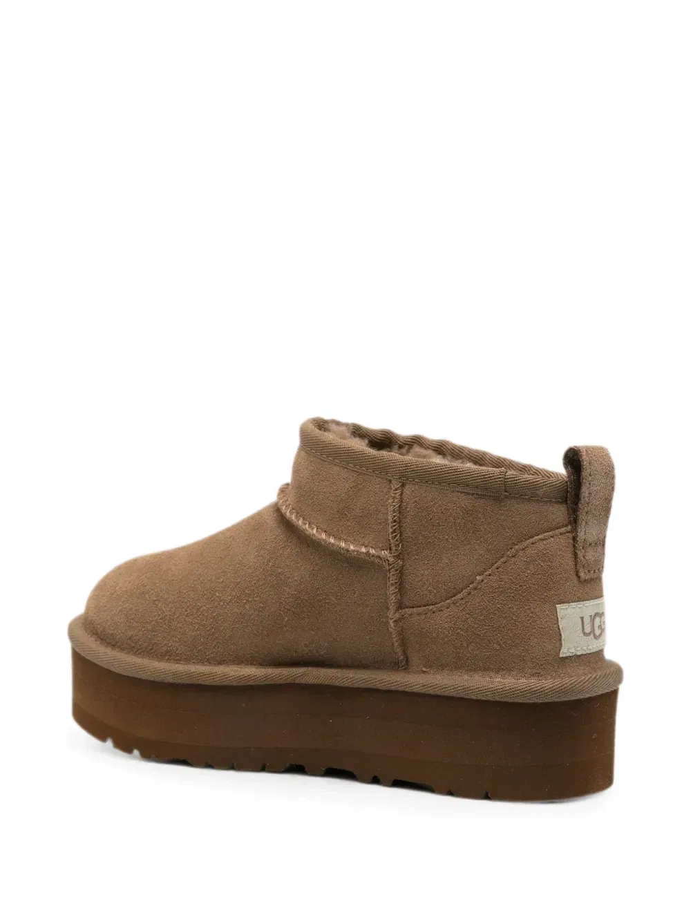 Классические ультрамини-ботинки с круглым носком Ugg Kids, коричневый — фото 2