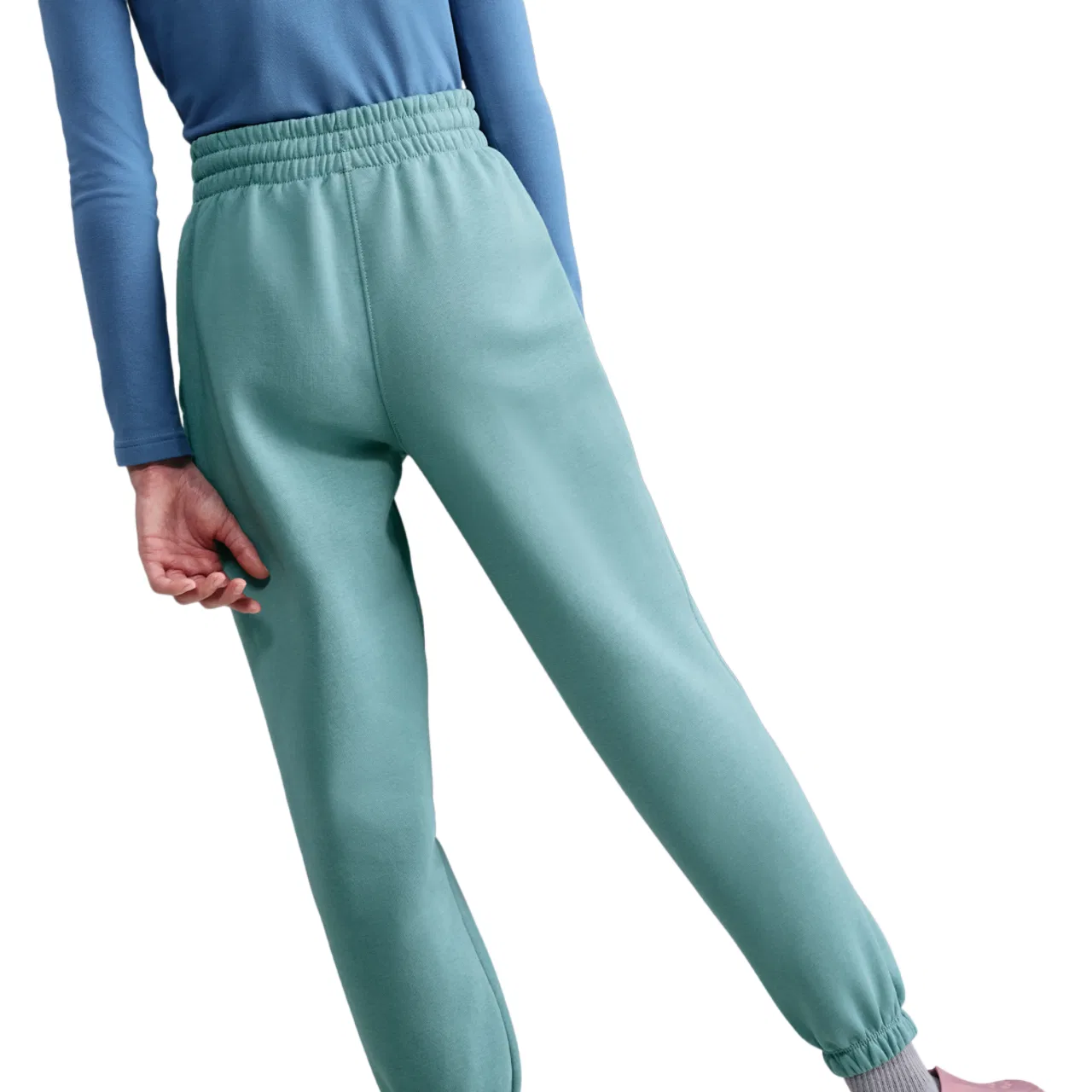 Детские спортивные брюки Nike NSW Club LBR Oversized Fleece, цвет Cannon/Cannon — фото 2