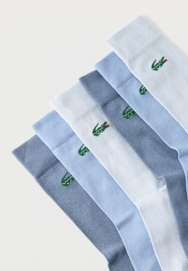 Носки Lacoste унисекс, набор из 6 пар, синие — фото 2