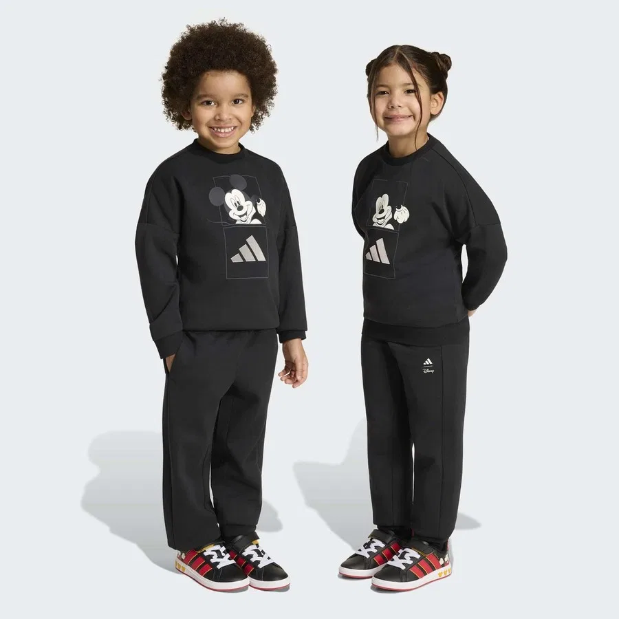 Спортивный костюм с принтом Disney Mickey Mouse adidas, Черный