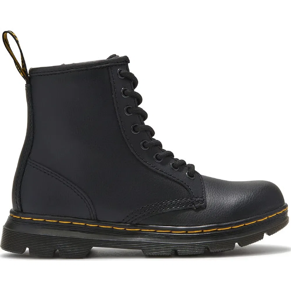 Детские ботинки Aprile на шнуровке в стиле милитари Dr. Martens, Black — фото 2