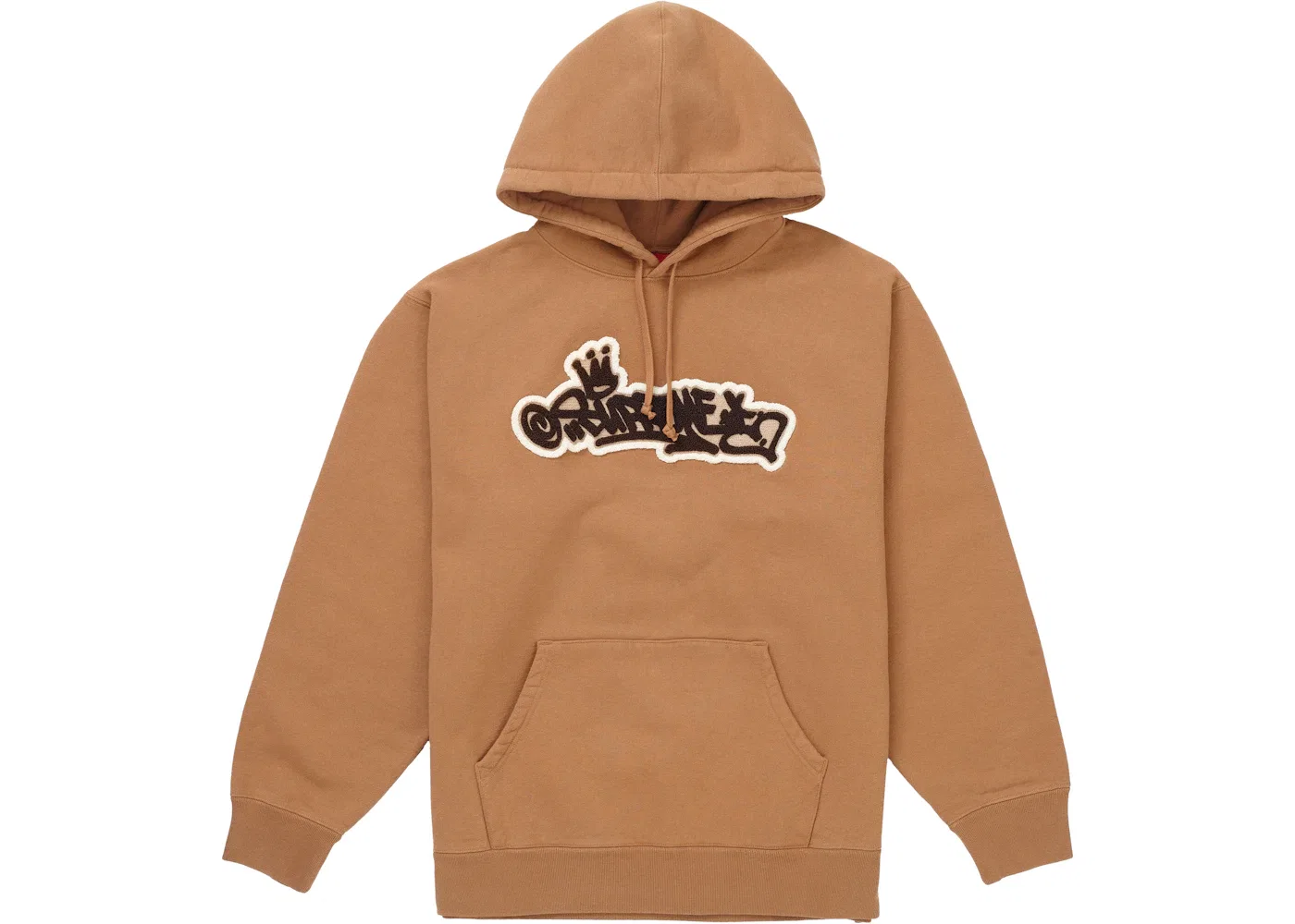 Мужская худи Supreme Handstyle Hooded Sweatshirt, Brown