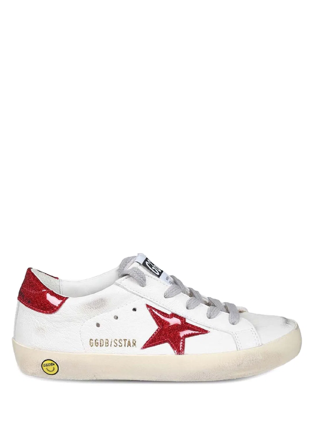 Кроссовки детские Golden Goose Sstar, красно-белые