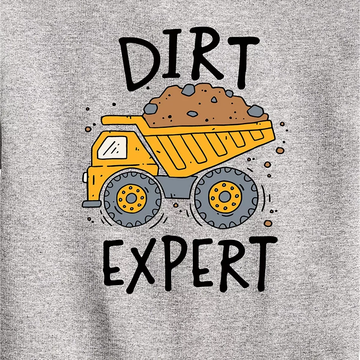 Детское свитшот с принтом Dirt Expert Instant Message, Athletic Heather — фото 2