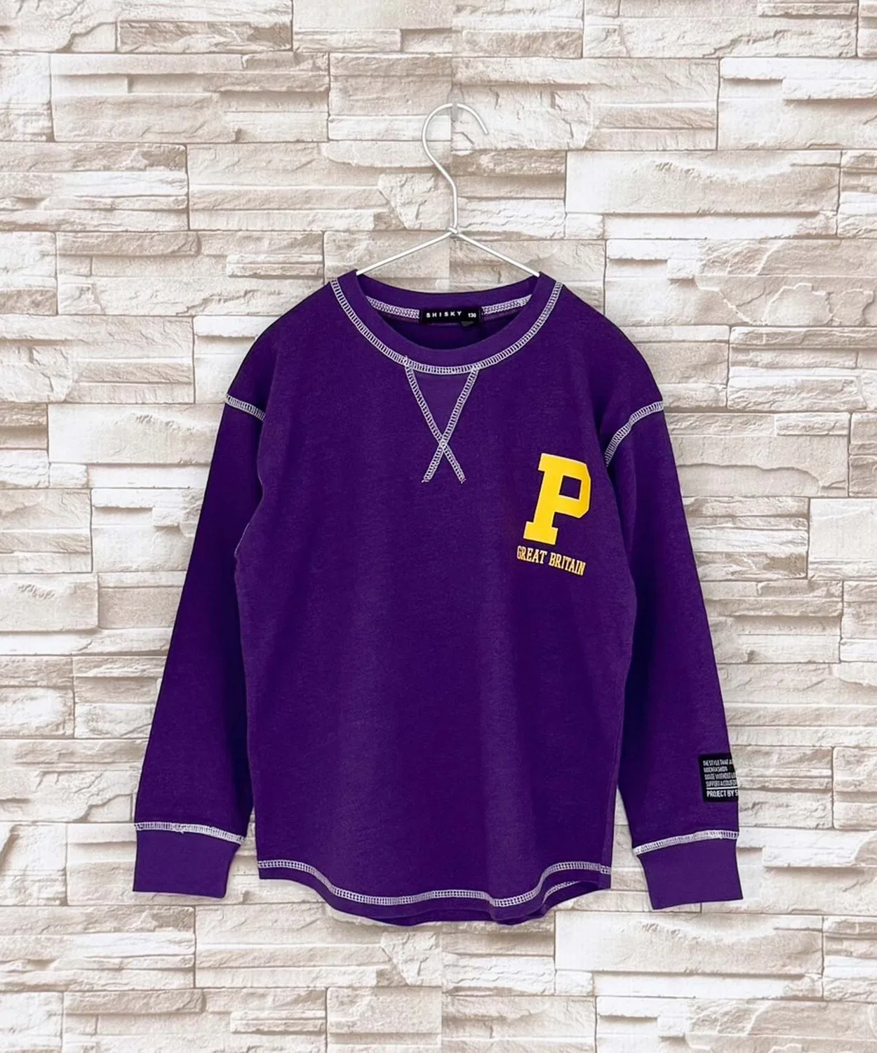 Детский лонгслив с принтом Oversize ZI-ON, Purple