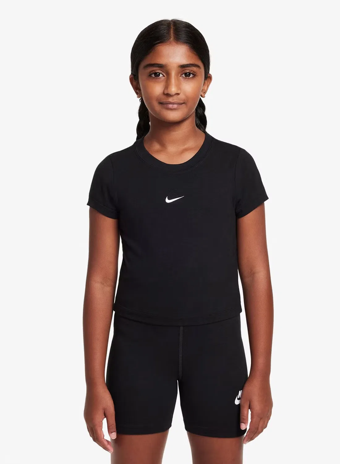 Футболка с коротким рукавом Nike G NSW Tee SS Slim Mod Crop, черный