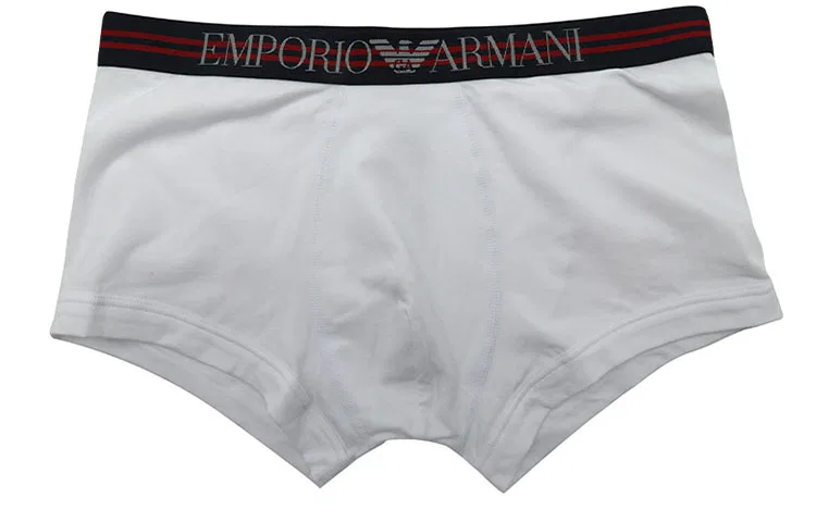 Трусы боксеры, набор 3 шт, EMPORIO ARMANI, White/Red/Dark Blue — фото 3