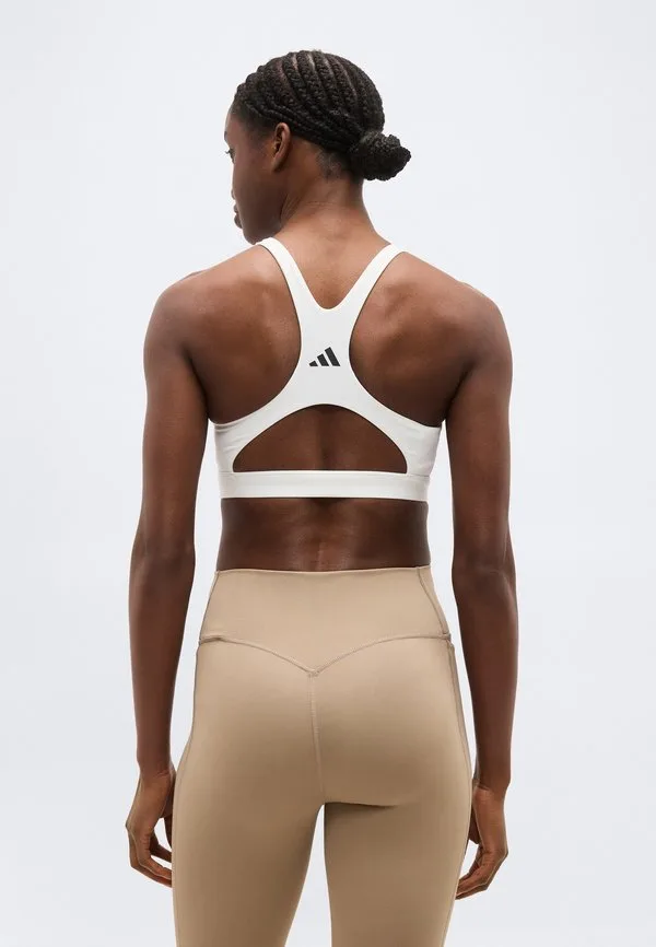 Спортивный бюстгальтер optime essentials с высокой поддержкой для тренировок Adidas Performance, White — фото 3