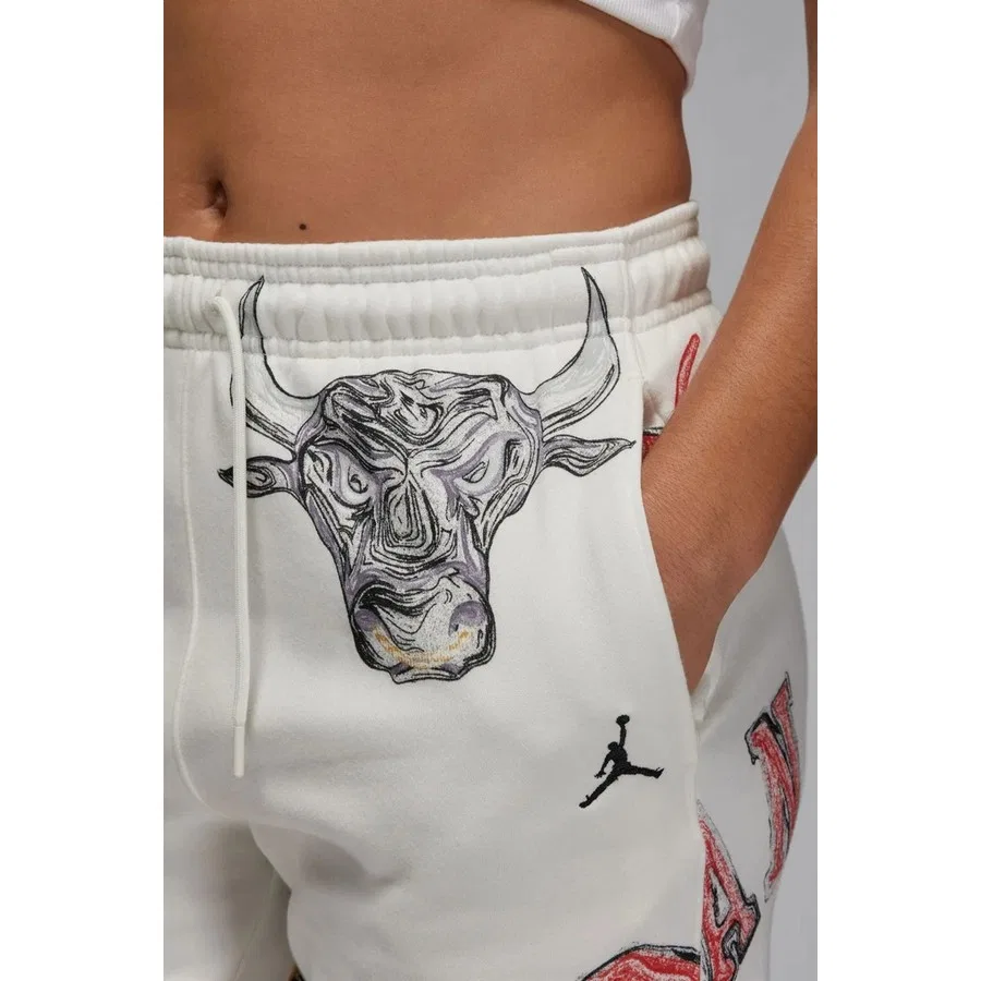 Женские спортивные брюки Nike Sportswear Jordan Brooklyn Fleece, Белый — фото 3