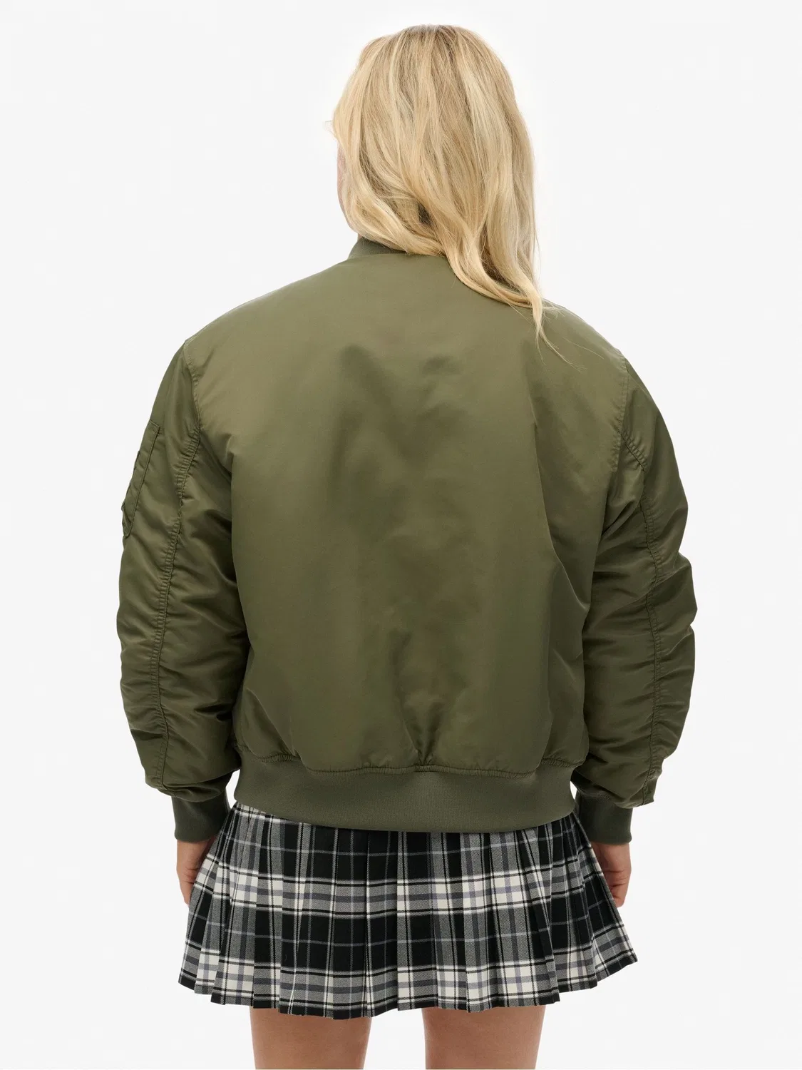 Бомбер MA1 Superdry, зеленый — фото 3