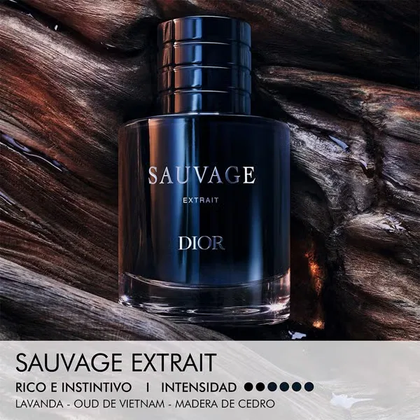 Парфюмерная вода древесно-амбровая Sauvage Extrait Dior, Прозрачный, 50 мл — фото 2