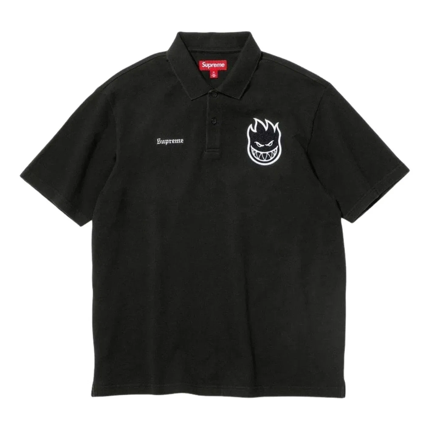 Мужское поло с принтом Supreme x Spitfire SS26, черный