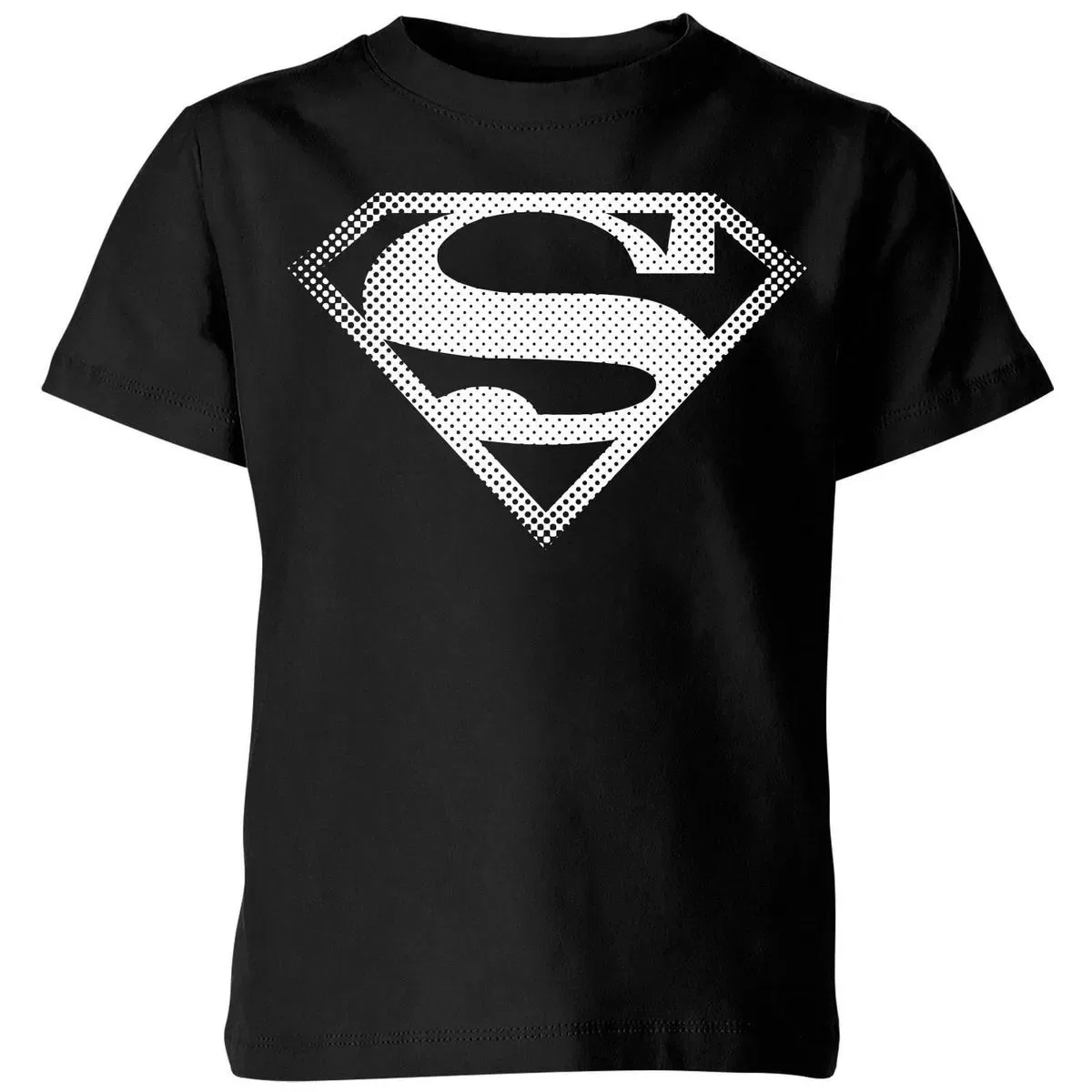 Детская футболка с принтом Original Spot Logo Superman, Black — фото 2