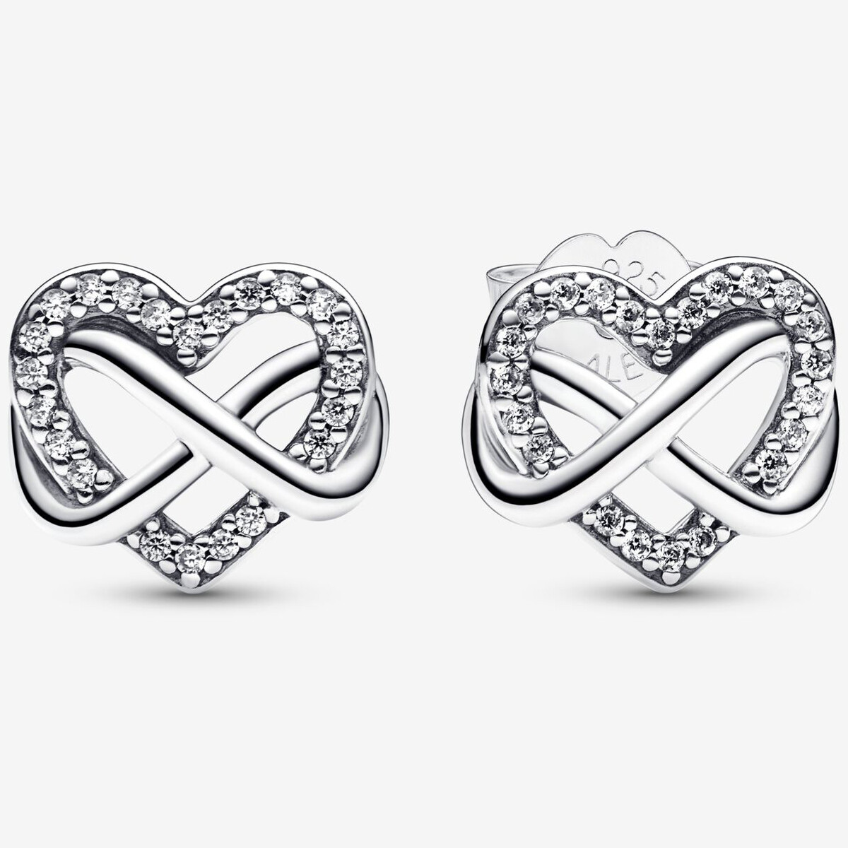 

Серьги Pandora Sparkling Infinity Heart, серебро