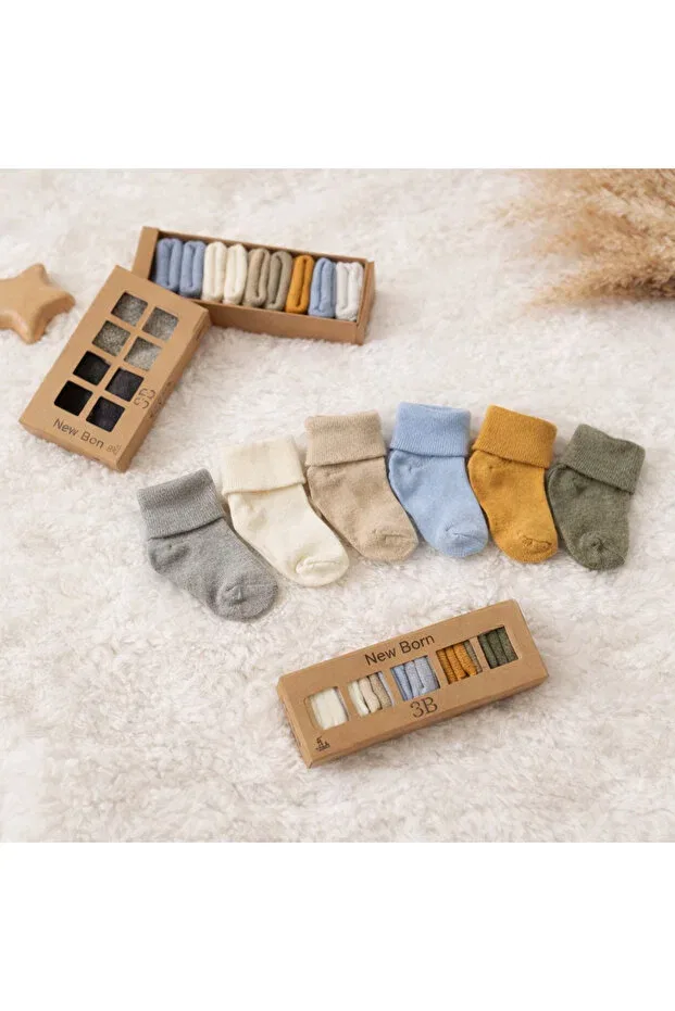 Детский комплект носков хлопковый Basics Happy Baby Butik, Blue Multicolor