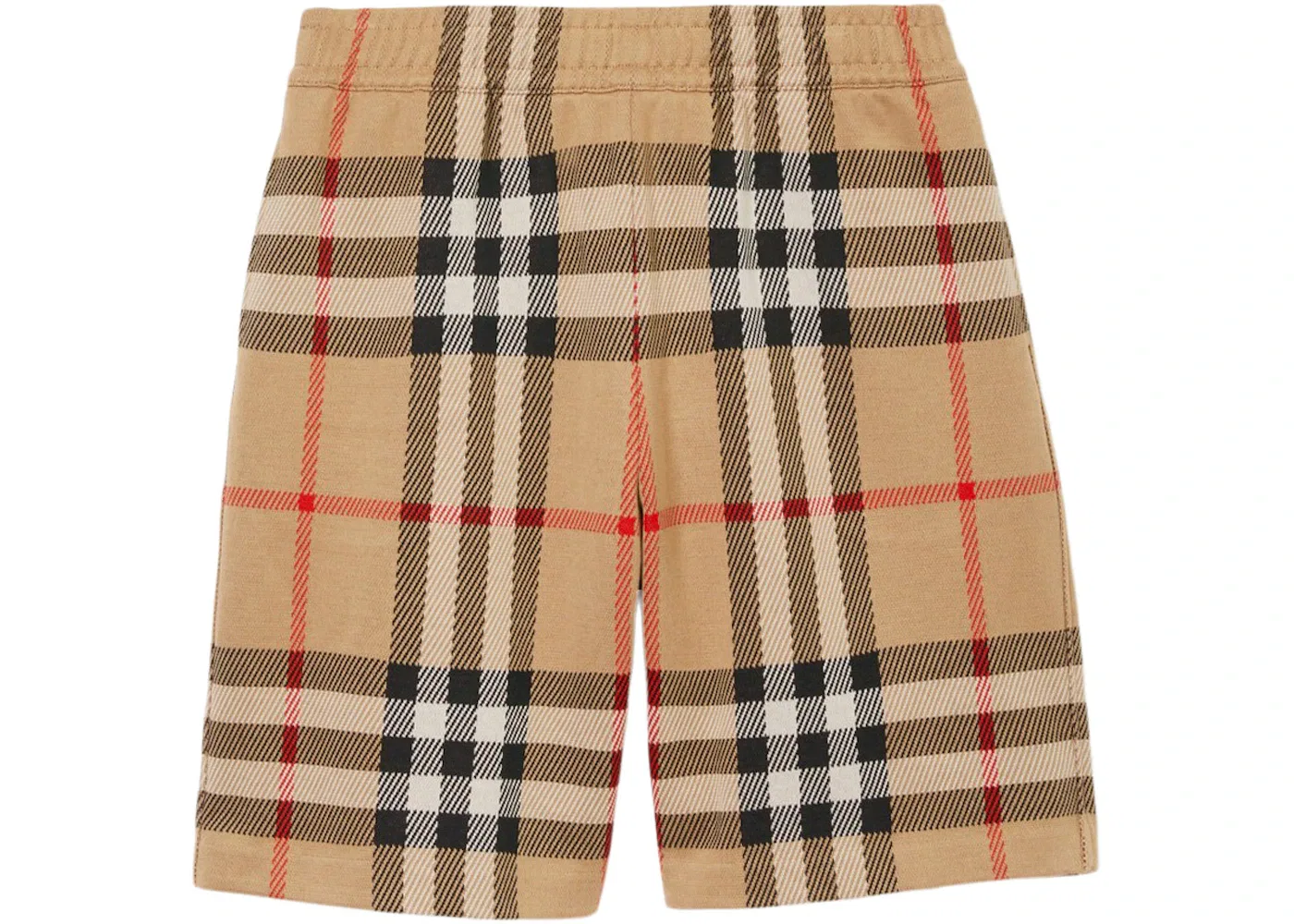 Мужские шорты с клетчатым принтом Burberry, Archive Beige