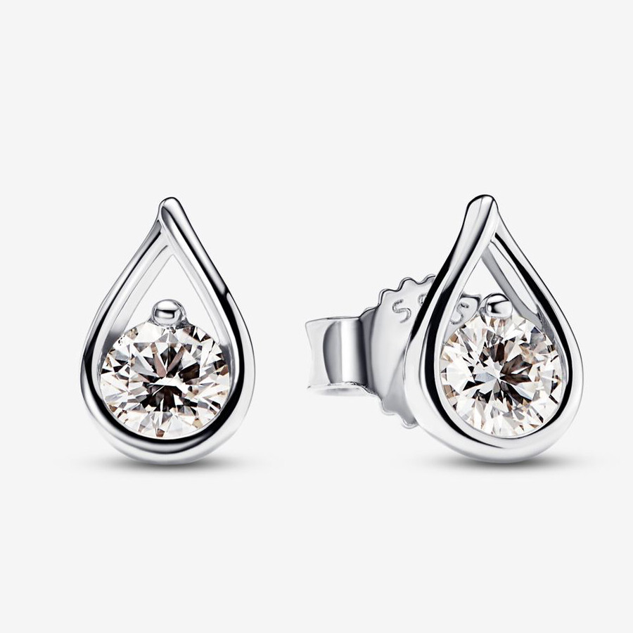

Серьги Pandora Infinite Lab-grown Diamond 0.20 carat tw, серебро