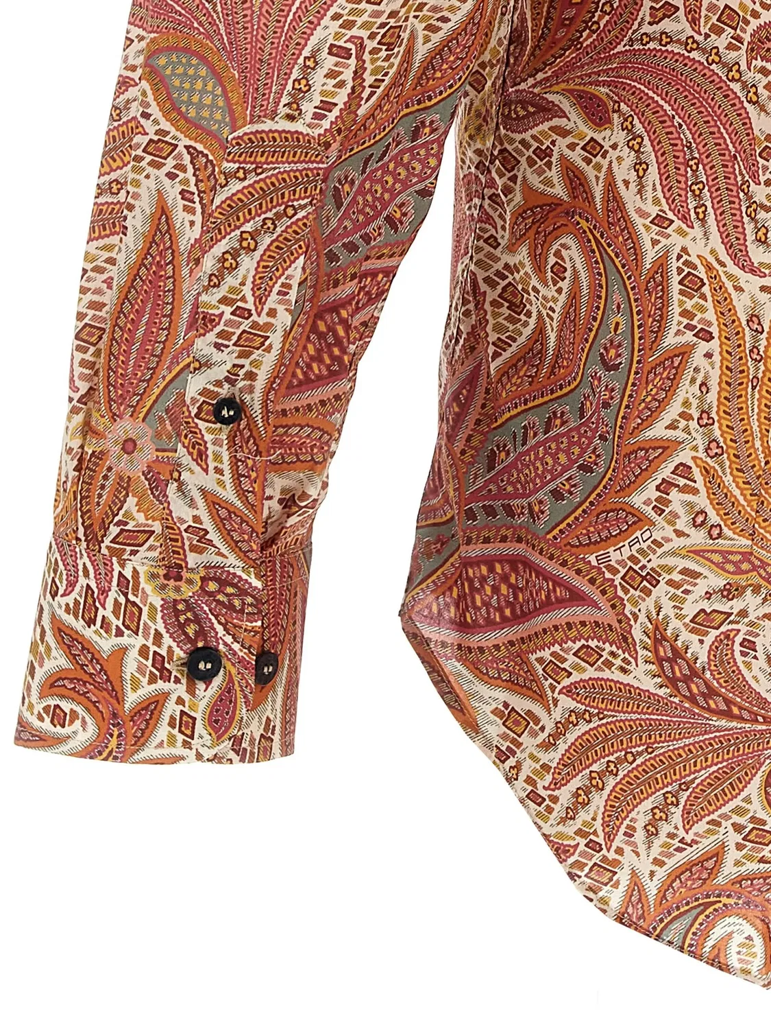 ETRO Рубашка из 100% хлопка коричневого цвета — фото 4