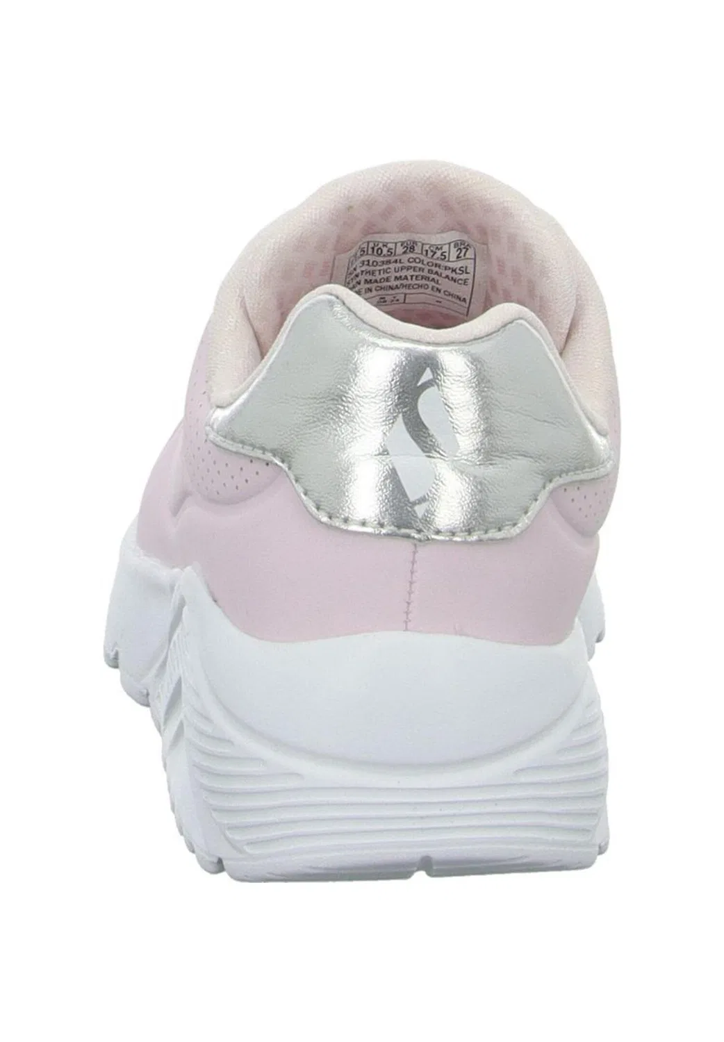 Детские кроссовки с металлическим покрытием UNO LITE METTALIC MODE Skechers, Rosa Silber Weiss — фото 3
