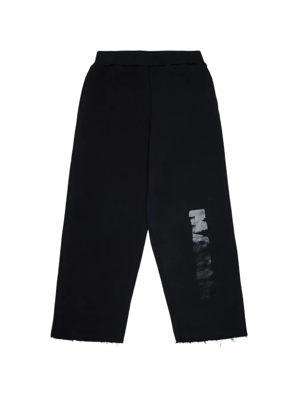 Брюки с бахромой и логотипом Marni Kids, черный