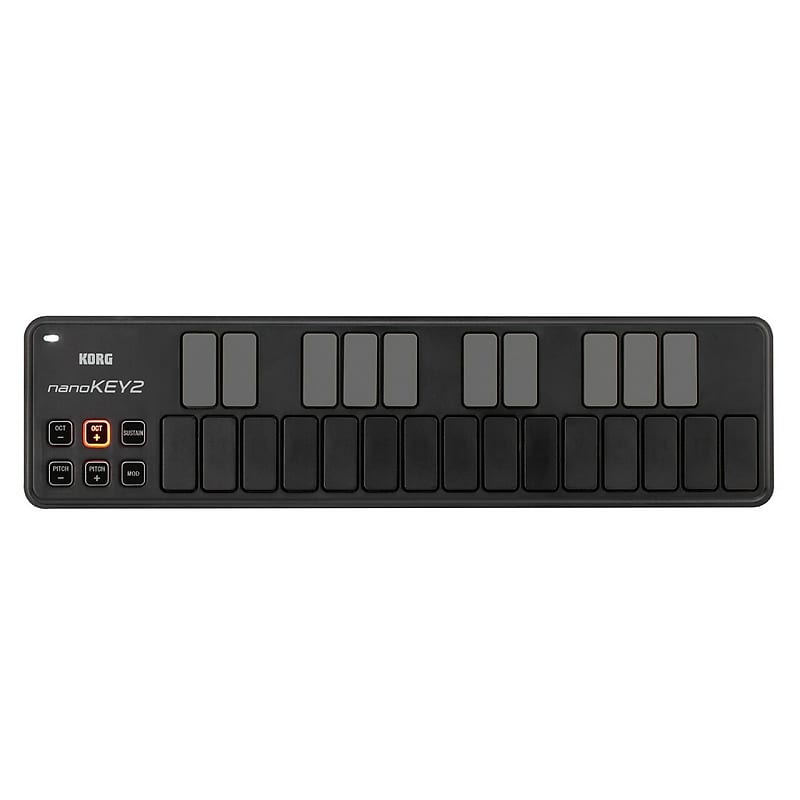 Korg nanoKEY2 Slim Line 25 клавиш USB MIDI-клавиатура, черный - фото