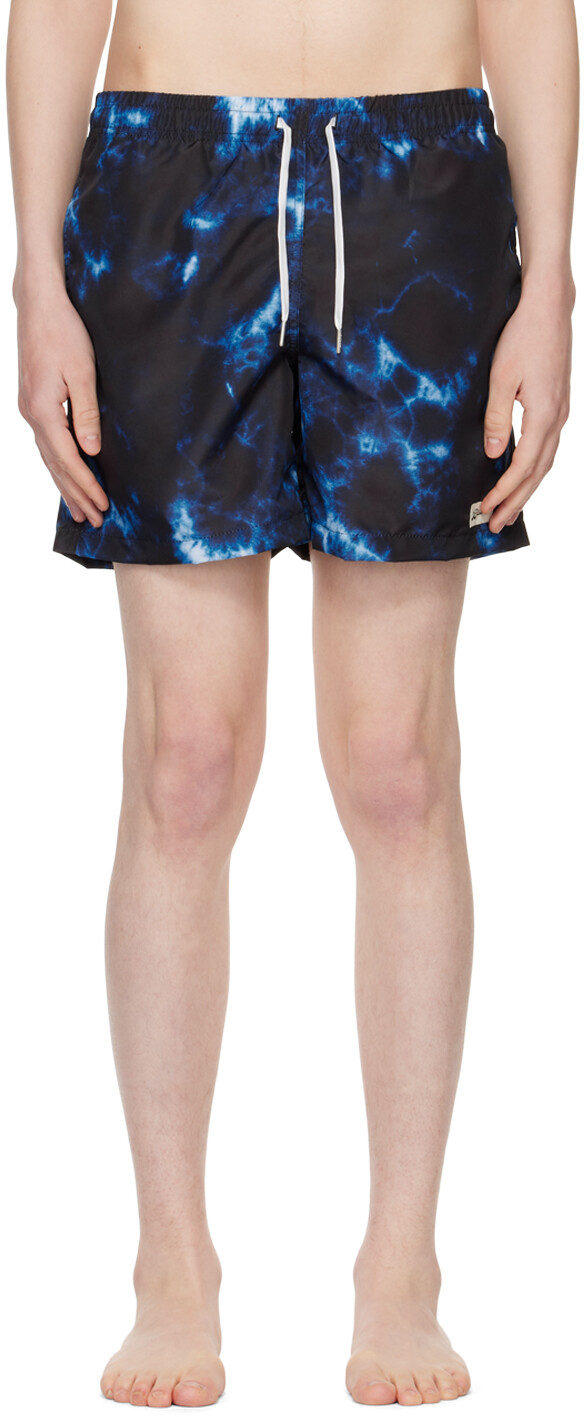 

Navy Shibori Ne-Maki Swim Shorts Bather