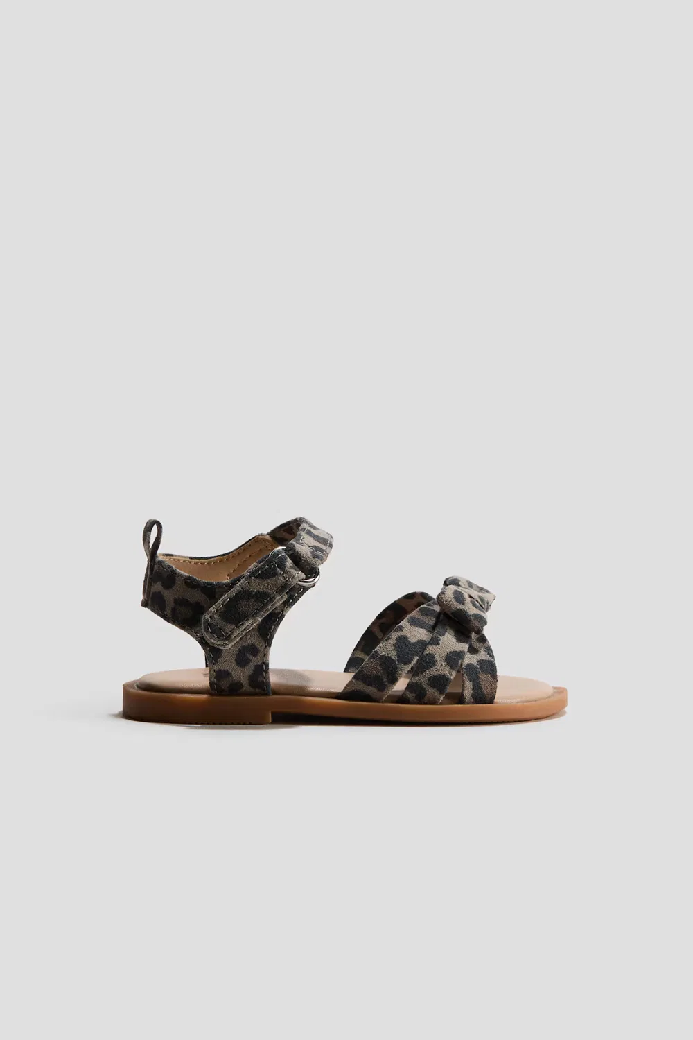 Босоножки с ремешками и аппликациями H&M, Beige/Leopardenprint — фото 2