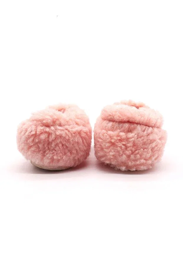 Детские пинетки из плюша с нескользящей подошвой Morgedan, Light Pink — фото 4