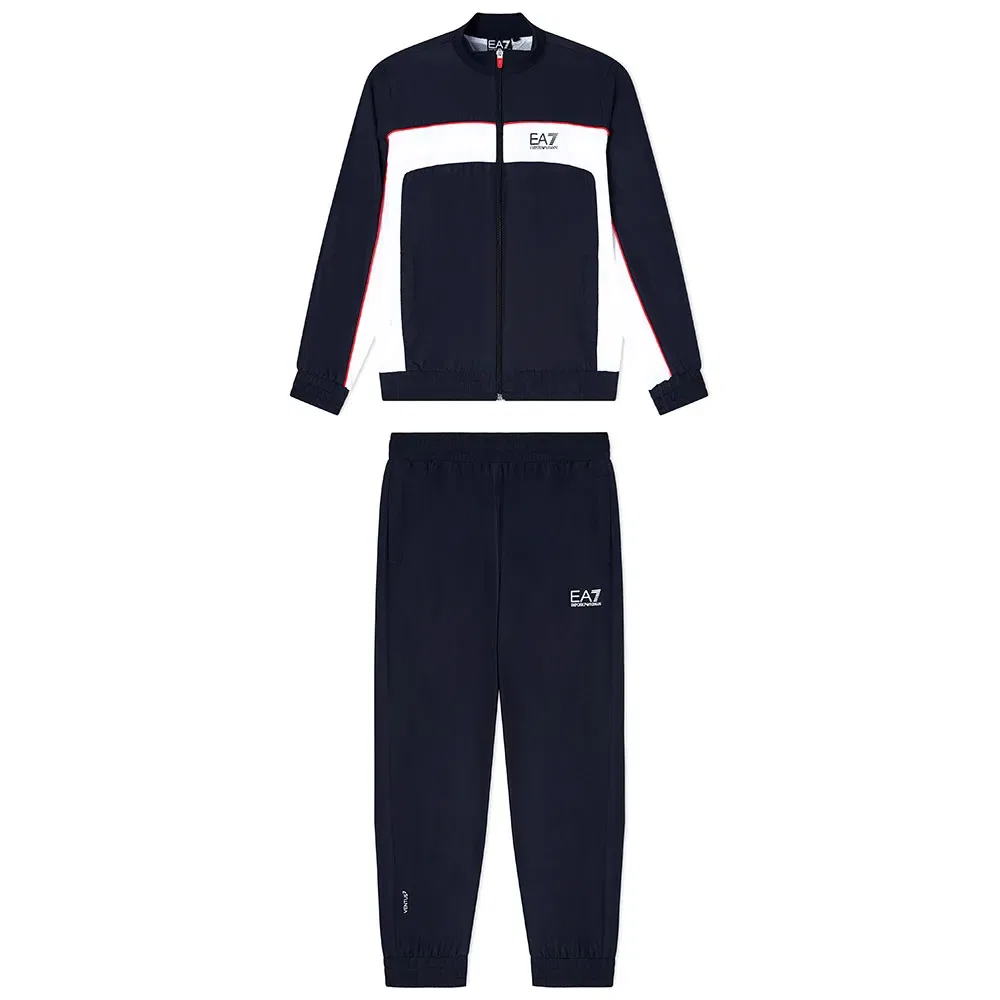 Детский спортивный костюм с полной застежкой-молнией EA7 EMPORIO ARMANI, Blue