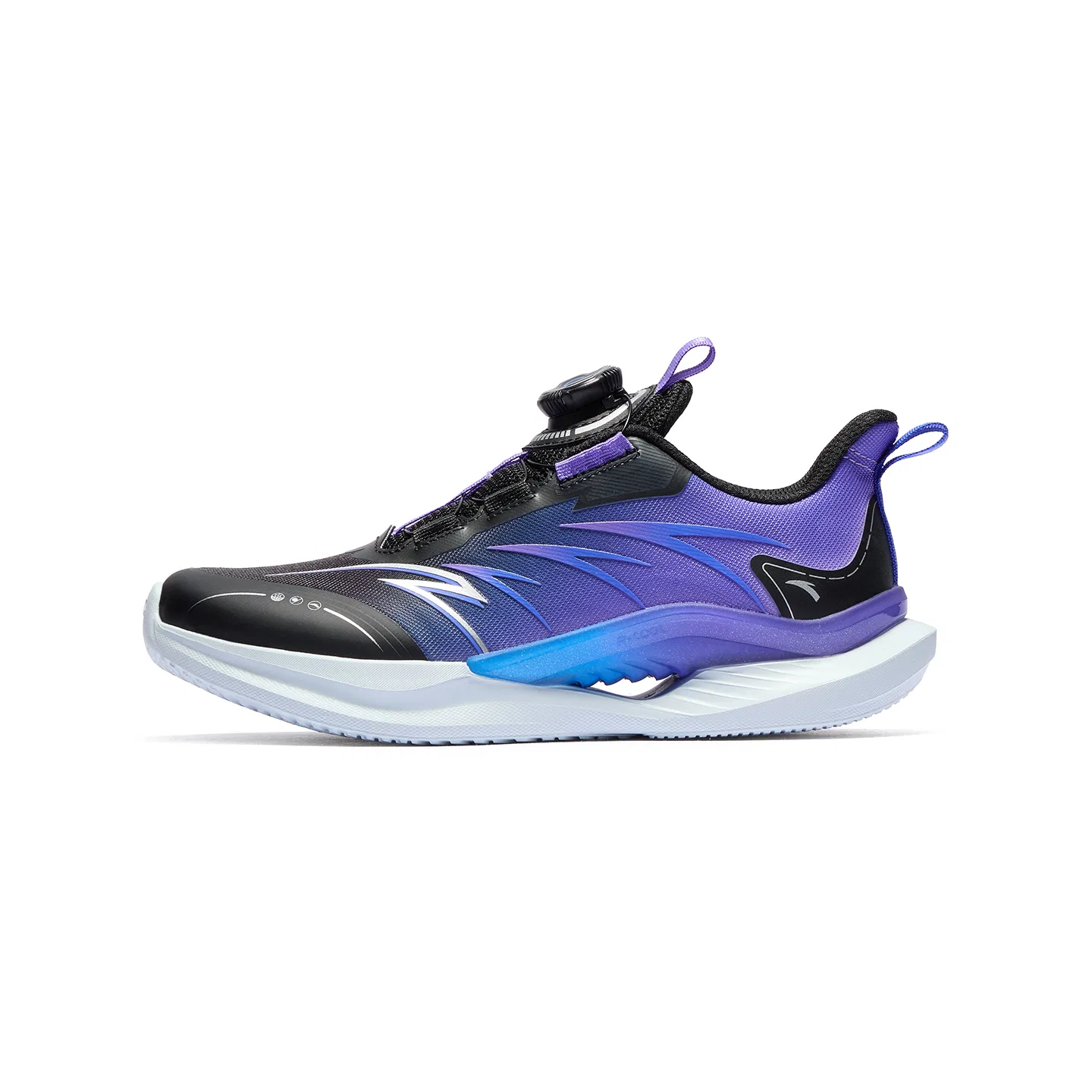 Детские кроссовки для мальчиков с плотной сеткой Yufeng 1.0 Antakids, Black/Punk Purple