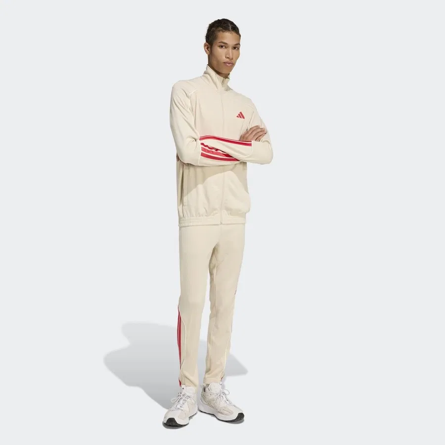 Спортивный костюм с длинным рукавом Stadium adidas, Кремовый
